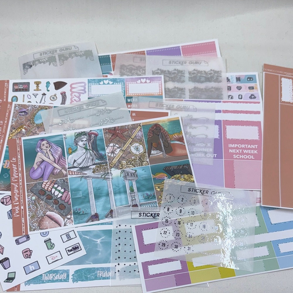Pink Diamond Planner Co. Planner Stickers Set 18pcs
